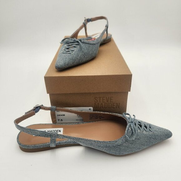 Steve Madden NEW Reyanne Corsetted Slingback Mule Size 7 1/2 - Picture 5 of 9